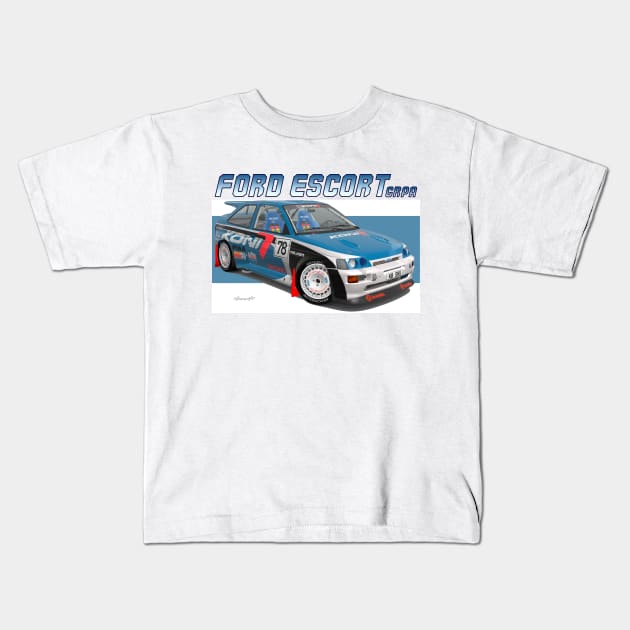 GrA Ford Escort V Kids T-Shirt by PjesusArt